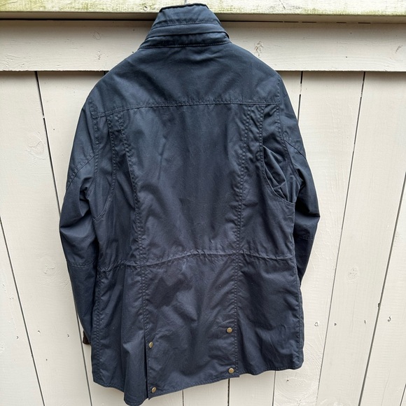 Barbour Navy Badminton Utility Jacket Size 12 - Picture 7 of 10